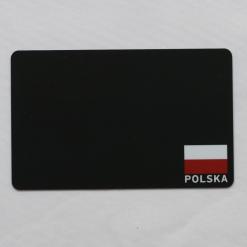 Karta z nadrukiem flagi